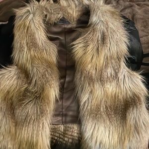 faux fur vest